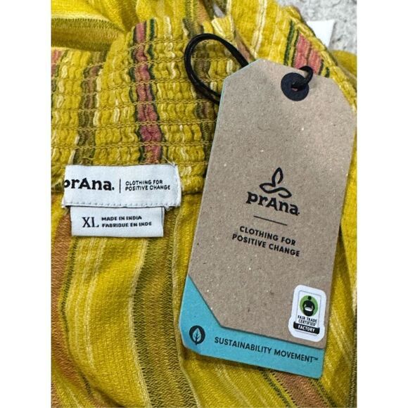 PrAna NWT size XL Little Palm Cami top leapfrog stripe - Picture 11 of 13